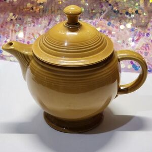 Vintage Homer Laughlin Fiesta Medium "C" Handled Teapot